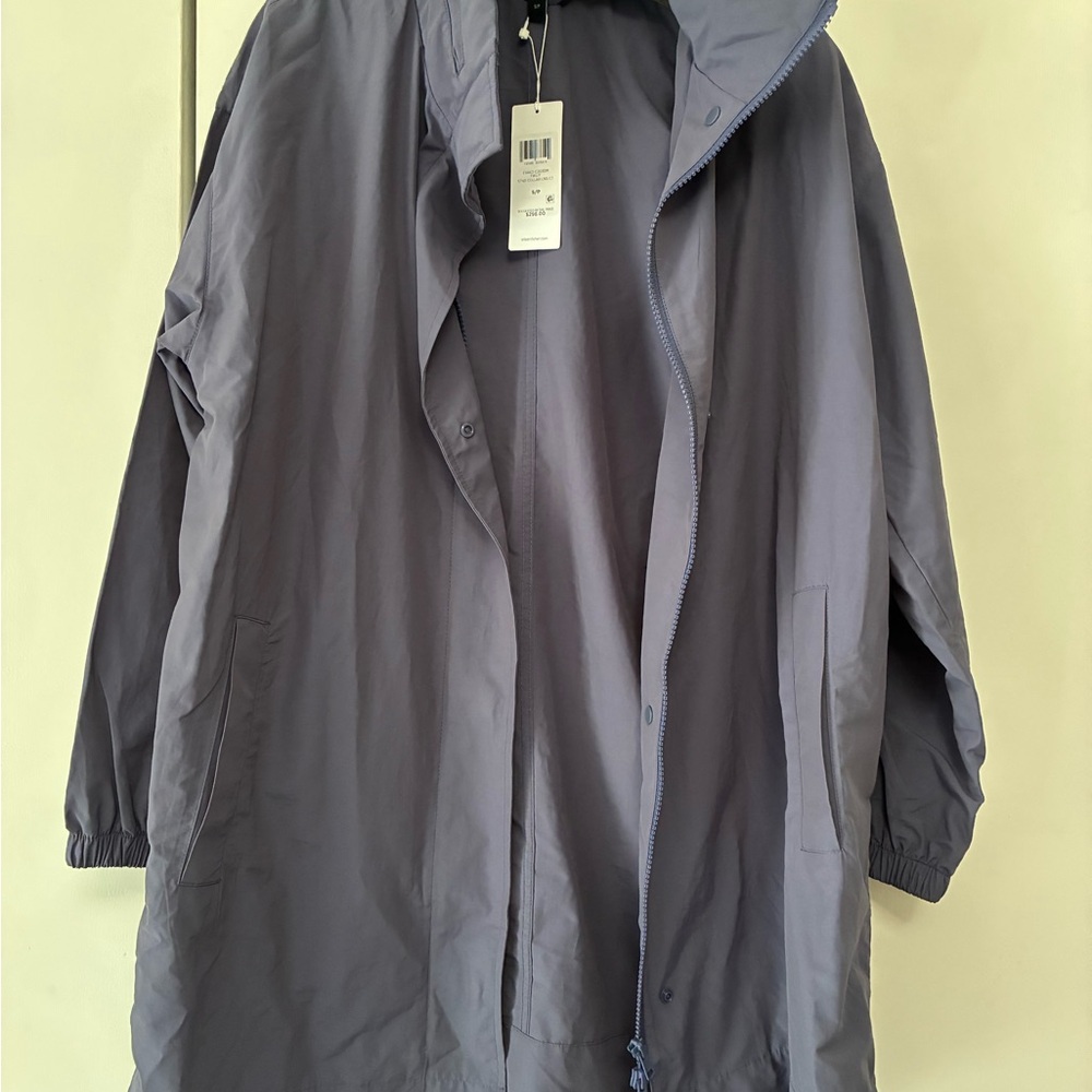 Eileen Fisher Blue Grey Windbreaker